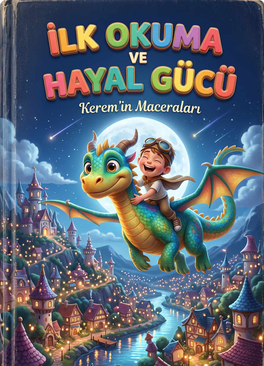 Kişiselleştirilmiş hikâye kitabını inceleyen çocuk